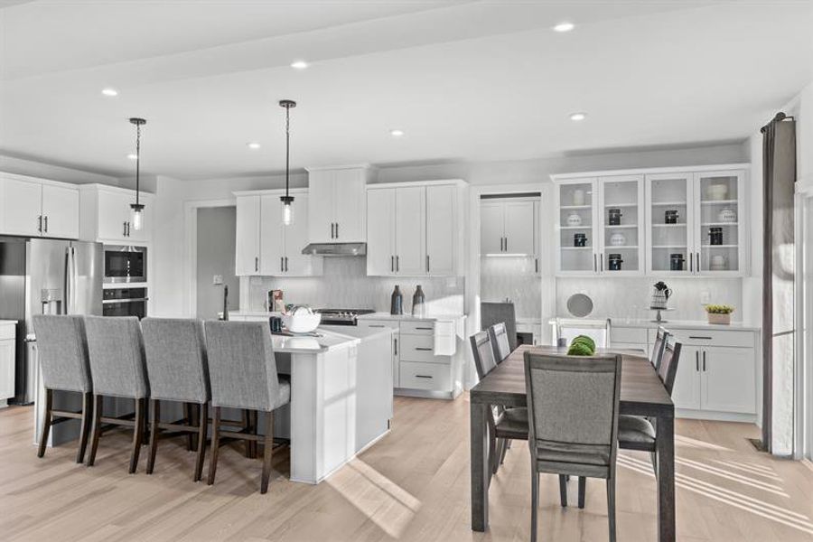 Furnished interior in a model home at Crystal Falls Estates in Dawsonville (Image 4).