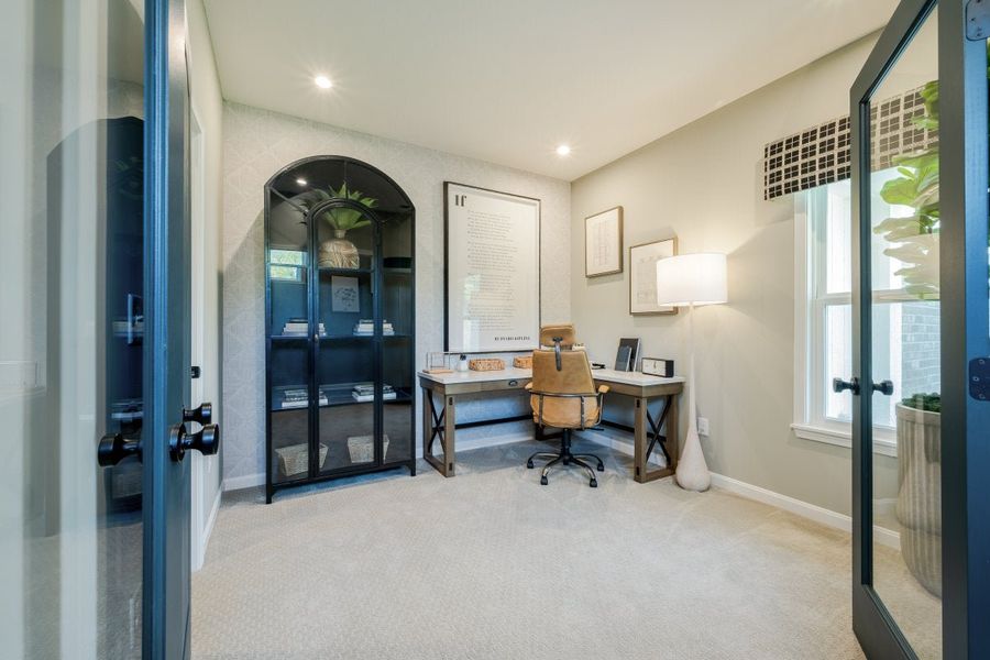 Furnished interior in a model home at Villas at Gold Creek in Dawsonville (Image 26).