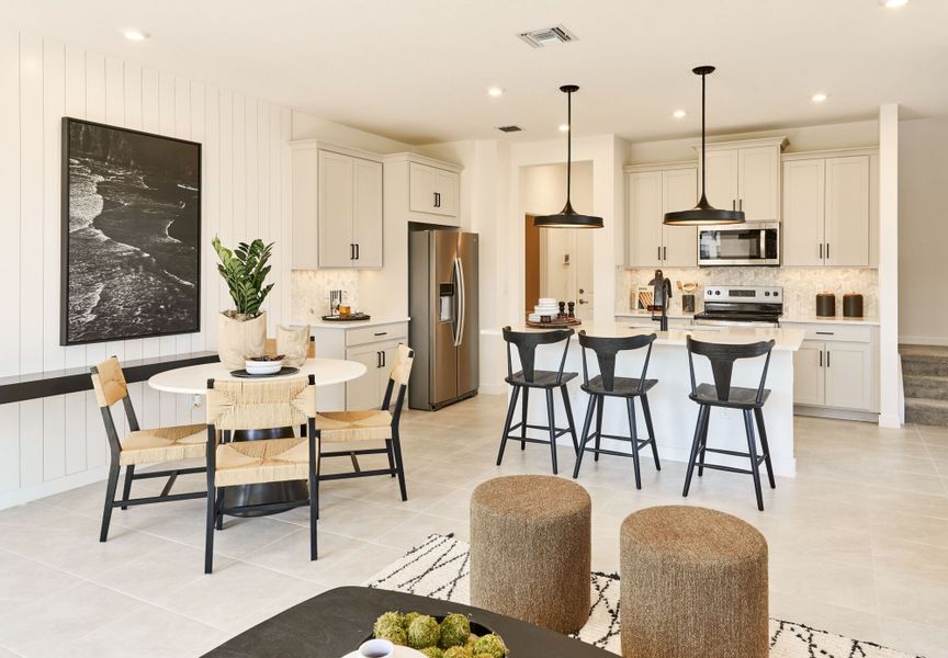 Furnished interior in a model home at Forest – Townhomes in Greenacres (Image 3).