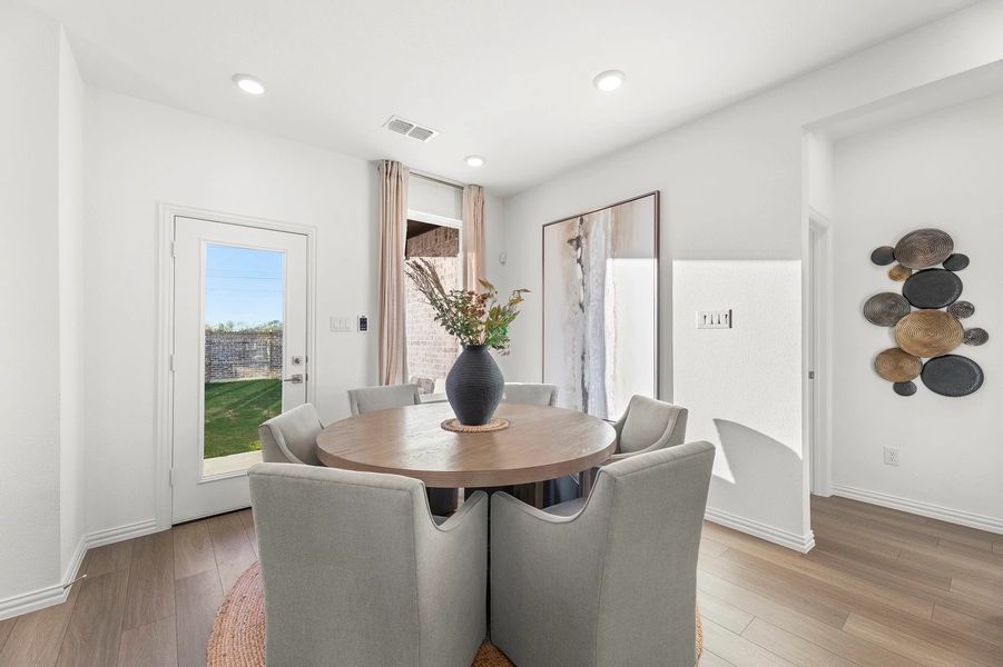 Furnished interior in a model home at Brookshire at Legacy Hills-50s in Celina (Image 8).