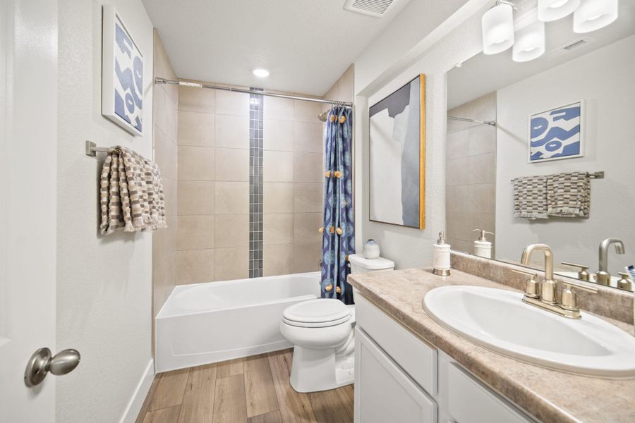 Furnished interior in a model home at The Glen in Colorado Springs (Image 32).