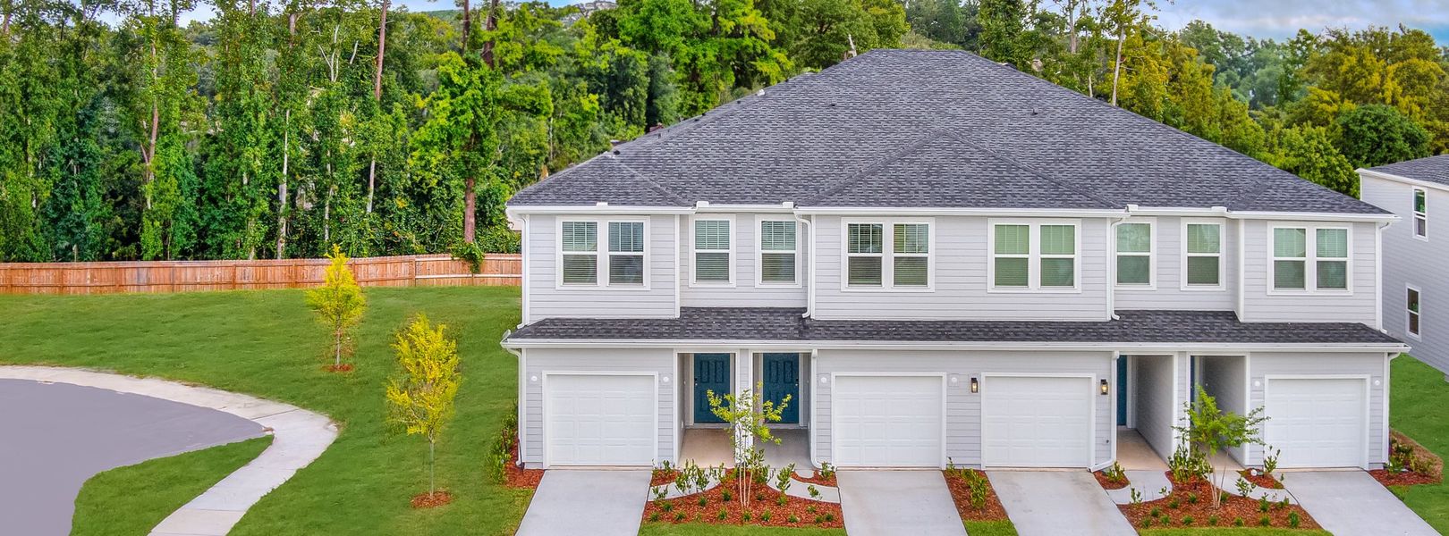 Holly Cove Townhomes streetscape Holly Cove Townhomes streetscape