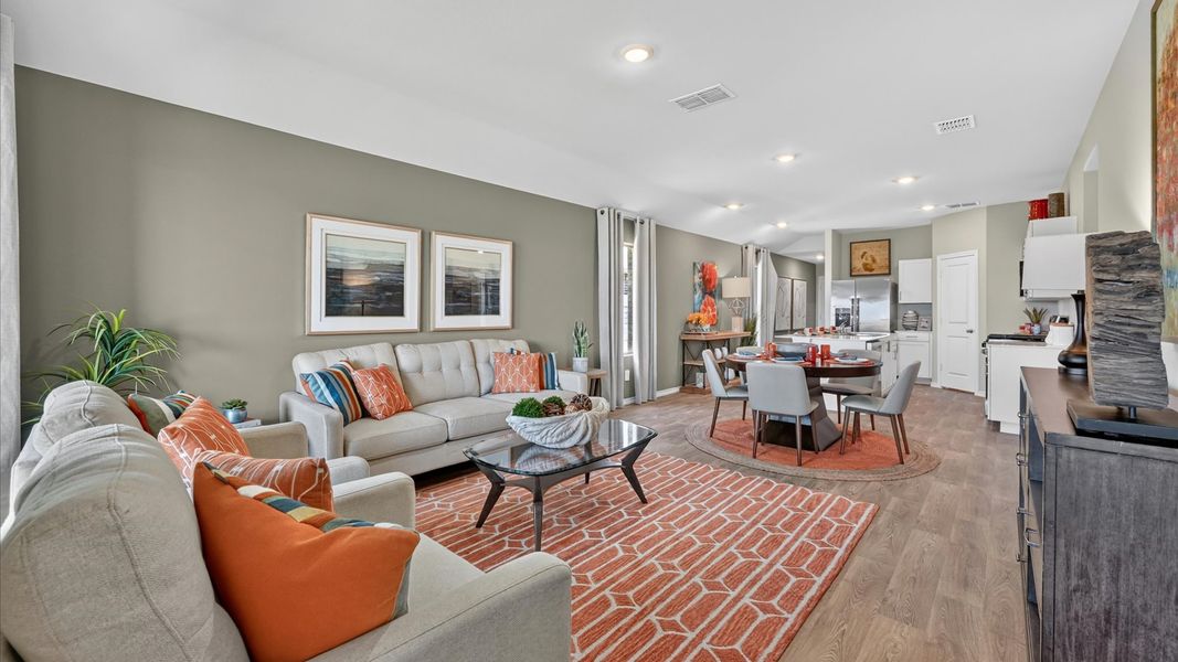 Furnished interior in a model home at The Hills at Reunion in Newark (Image 43).