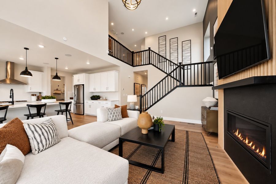 Furnished interior in a model home at Sterling Ranch Ascent Village in Littleton (Image 7). Furnished interior in a model home at Sterling Ranch Ascent Village in Littleton (Image 7).
