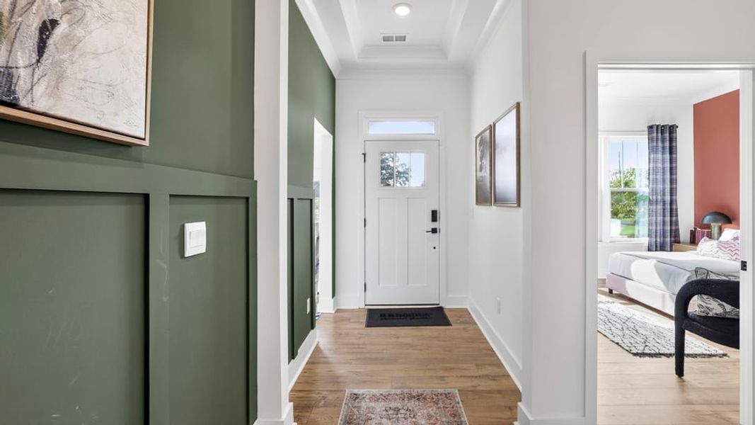 Furnished interior in a model home at Williams Ridge in Woodruff (Image 4).