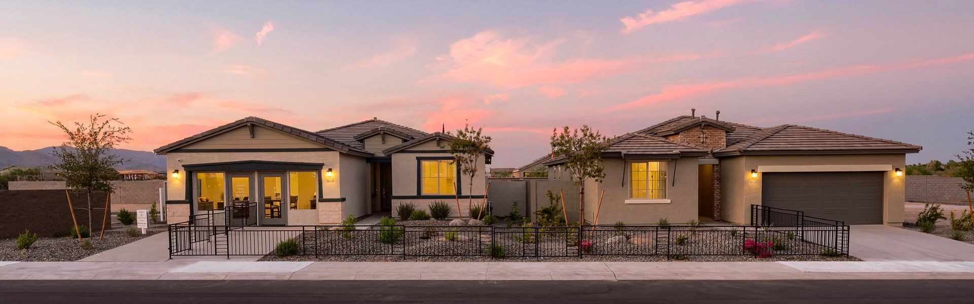 Front exterior of a home in the Windrose V community, located in Waddell, AZ (Image 4).