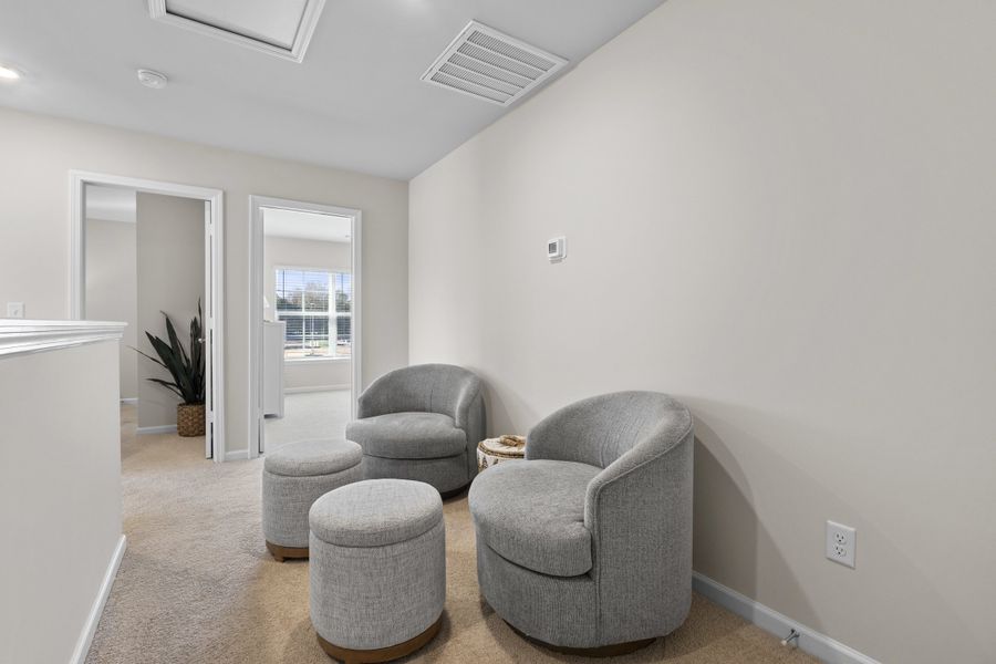 Furnished interior in a model home at Sibley Village in Sumter (Image 36).