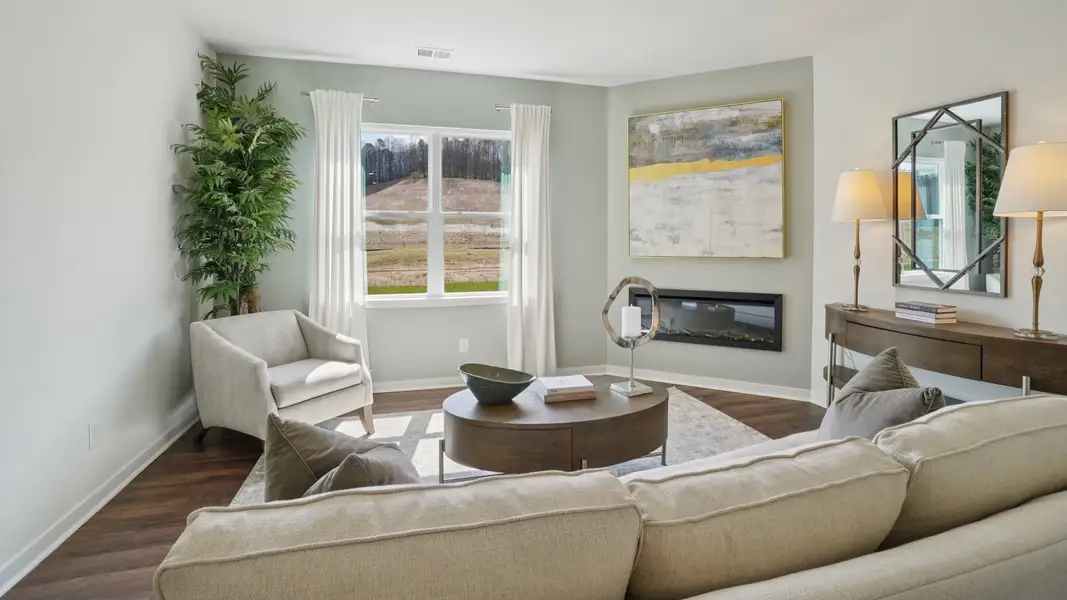 Furnished interior in a model home at Valley View in Waynesville (Image 7). Furnished interior in a model home at Valley View in Waynesville (Image 7).