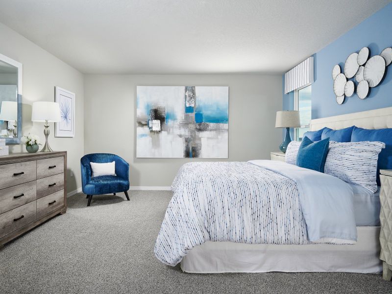 Furnished interior in a model home at Wynnstone - Signature Series in Davenport (Image 19).