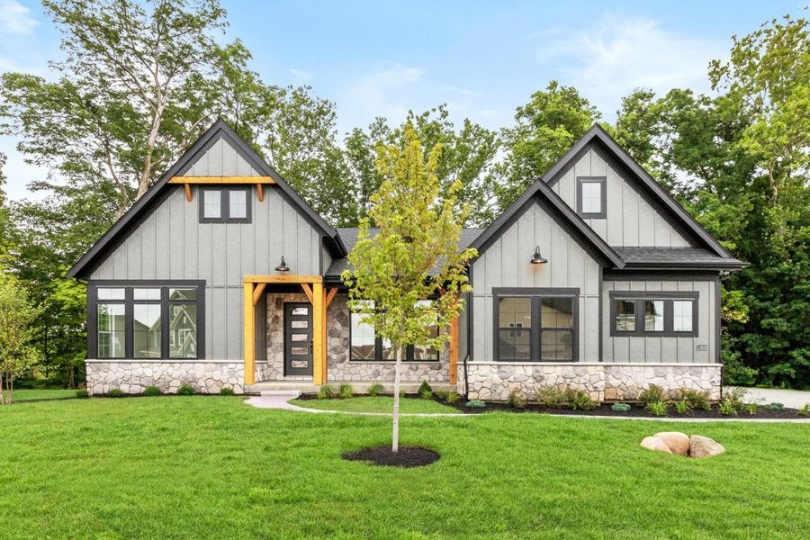 Front exterior of a home in the The Estates and Meadows at Floyds Fork community, located in Louisville, KY (Image 14).