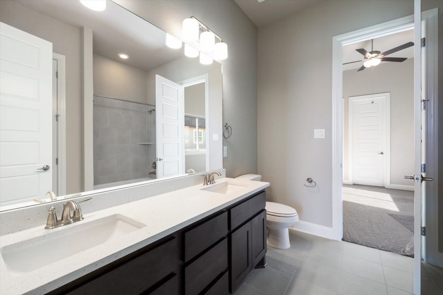 Furnished interior in a model home at Harvest Hills in Marion (Image 20).