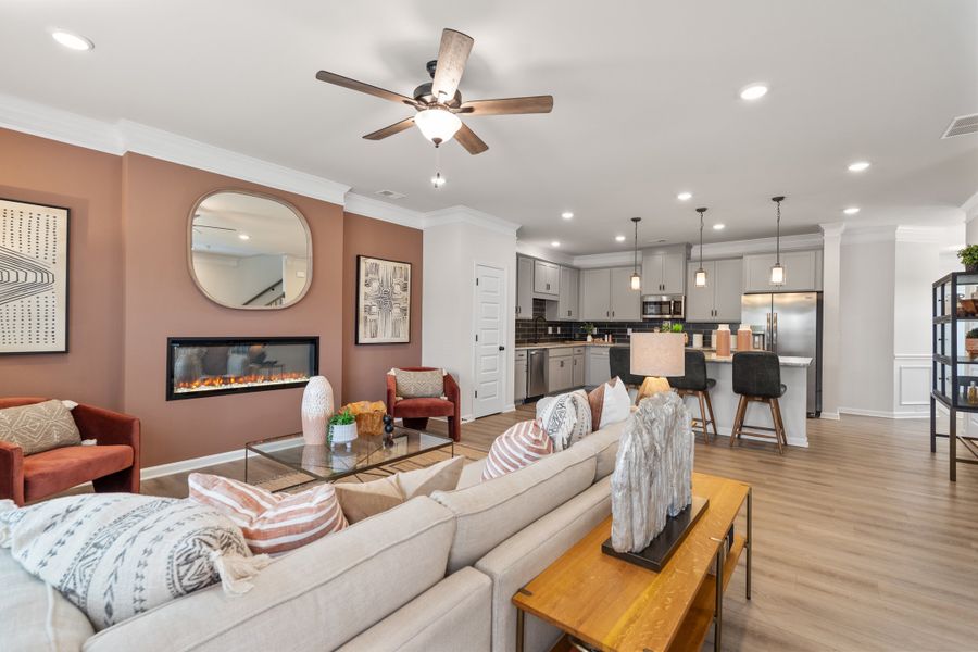 Furnished interior in a model home at Miranda Road in Charlotte (Image 7).