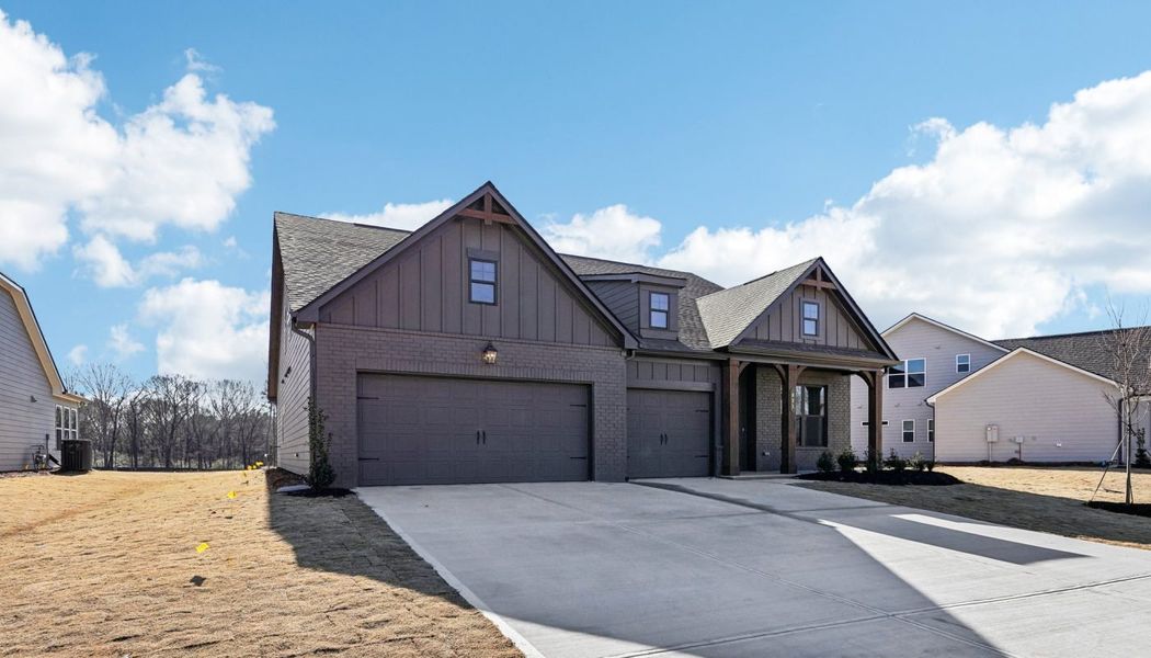 Front exterior of a home in the Ponderosa Farms Reserve community, located in Gainesville, GA (Image 20).