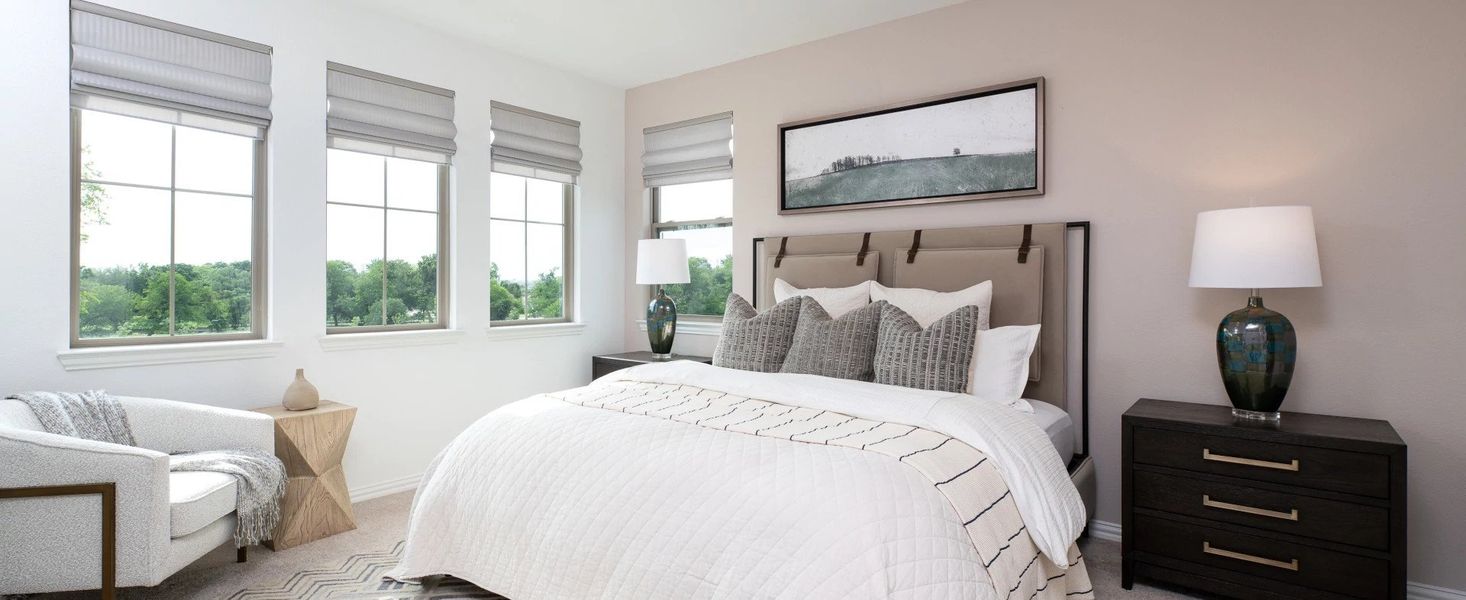 Furnished interior in a model home at City Point - Urban in North Richland Hills (Image 17).