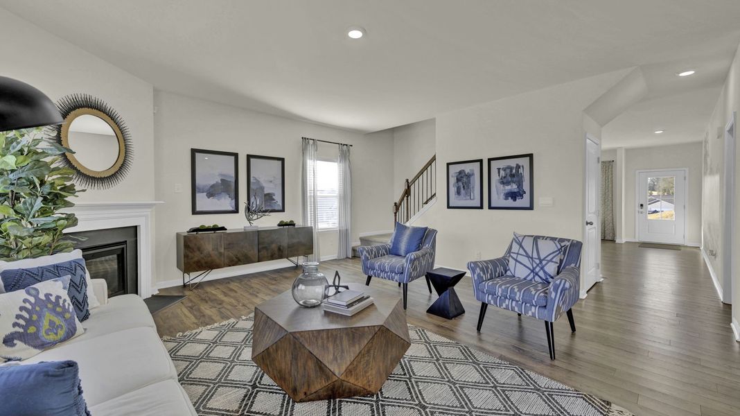 Furnished interior in a model home at Sweet Briar in Ooltewah (Image 17). Furnished interior in a model home at Sweet Briar in Ooltewah (Image 17).