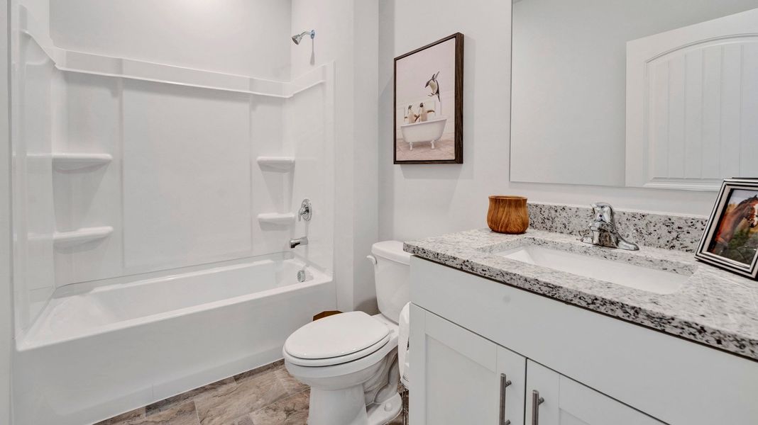 Furnished interior in a model home at Hedge Rose in Somerville (Image 25).