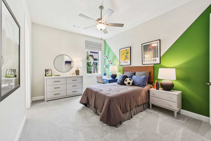 Furnished interior in a model home at Myrtle Creek in Waxahachie (Image 12). Furnished interior in a model home at Myrtle Creek in Waxahachie (Image 12).