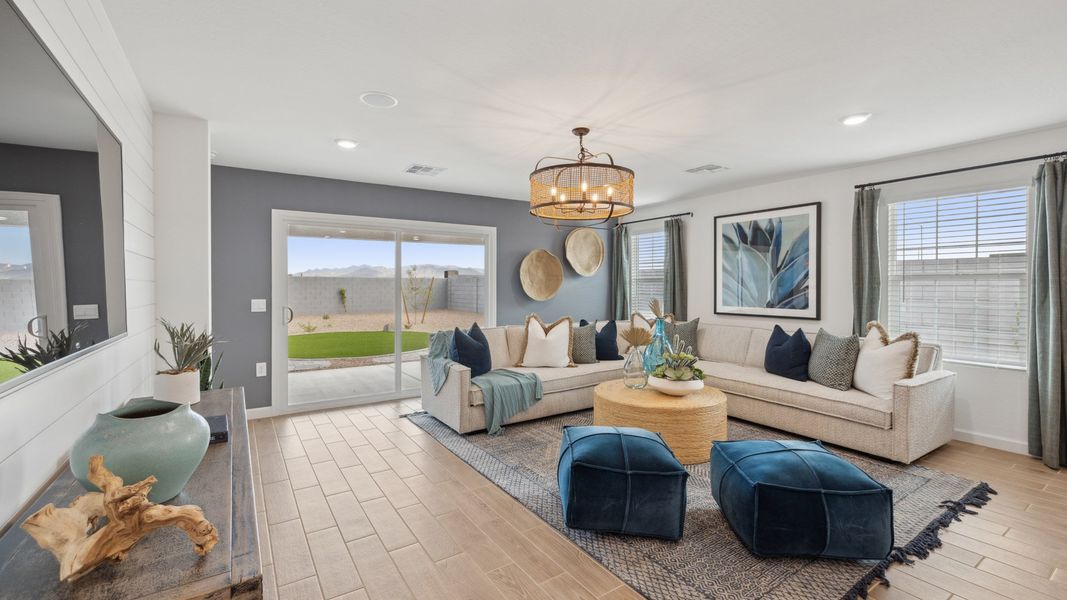Furnished interior in a model home at Remington in Buckeye (Image 36).