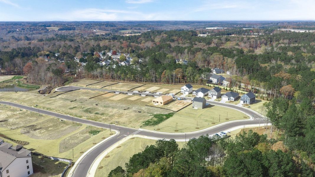 Aerial view of the WillowBrook community in Winder, GA, showing layout and nearby surroundings (Image 12).