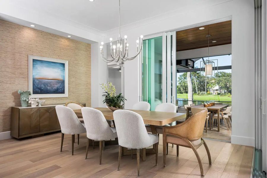 Furnished interior in a model home at The River Club at Carlton in Indian River Shores (Image 8). Furnished interior in a model home at The River Club at Carlton in Indian River Shores (Image 8).