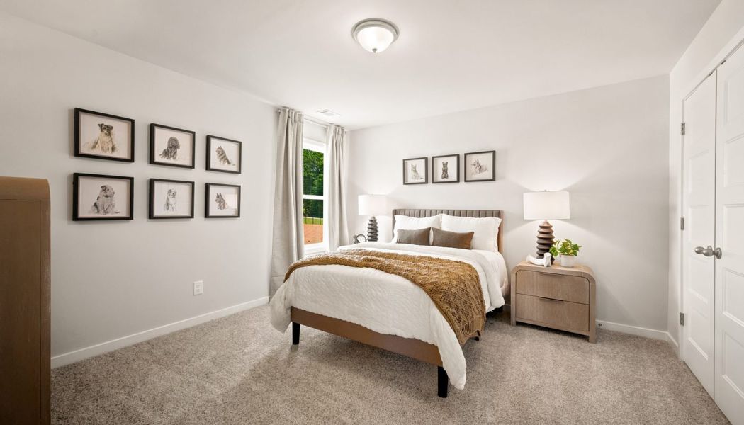 Furnished interior in a model home at Fowler Farms in Auburn (Image 59).