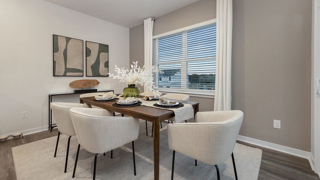 Furnished interior in a model home at The Hamptons at Hickory in Hickory (Image 6). Furnished interior in a model home at The Hamptons at Hickory in Hickory (Image 6).