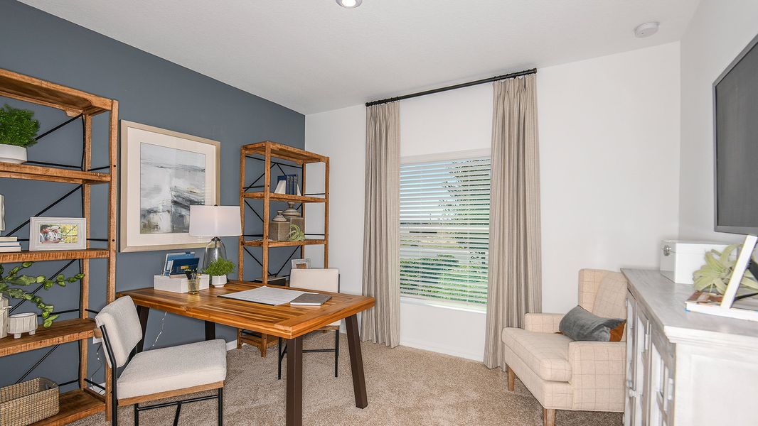 Furnished interior in a model home at Marion Creek in Haines City (Image 59).