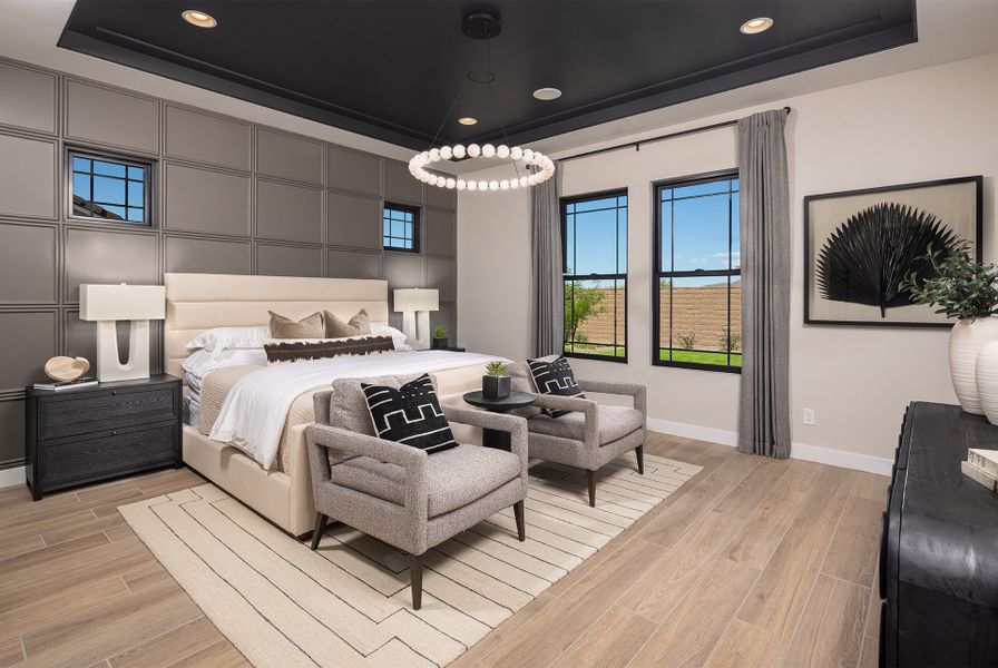 Furnished interior in a model home at Verdin Summit Collection in Phoenix (Image 5).