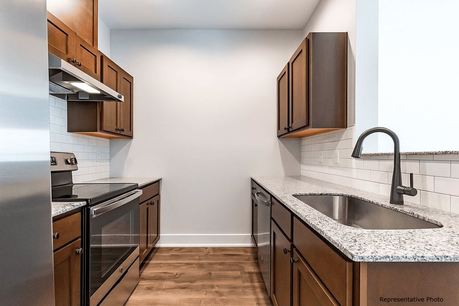 Furnished interior in a model home at Academy Overlook in Clayton (Image 9).