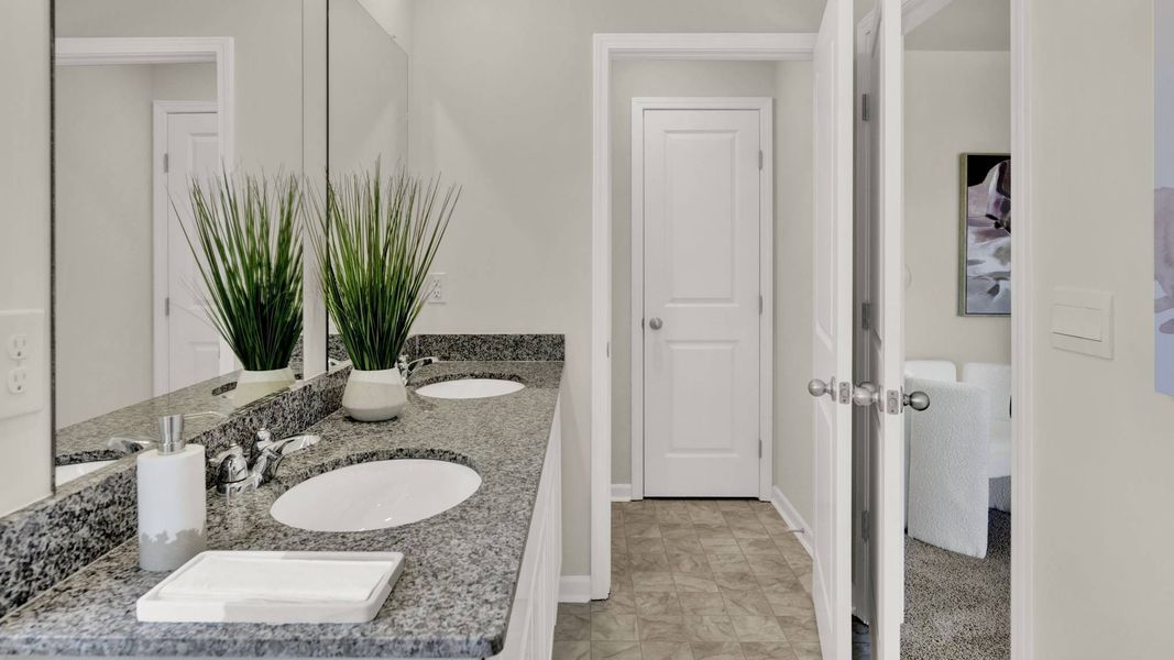 Furnished interior in a model home at Bayview at Harbor Crest in Ooltewah (Image 25).