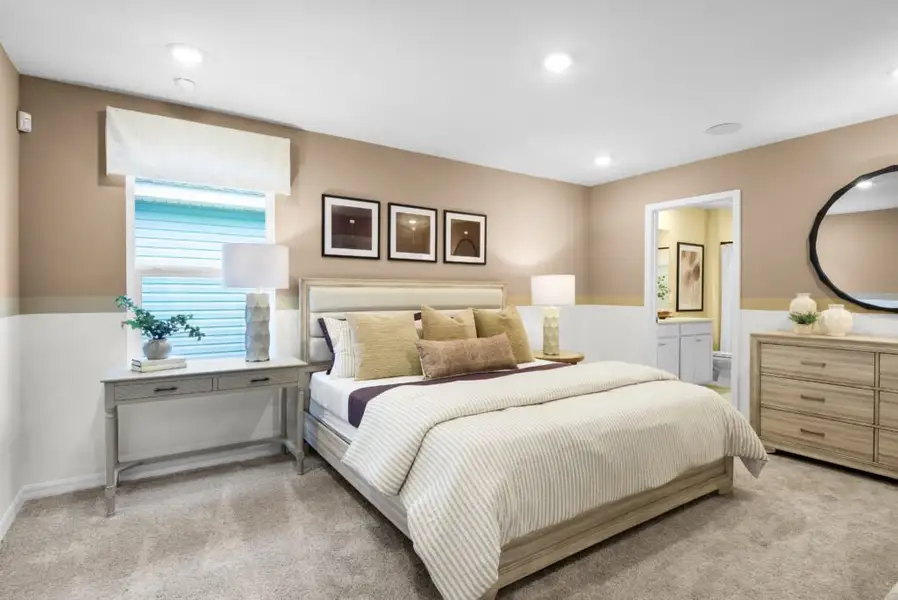 Furnished interior in a model home at Cochran Commons in Milton (Image 26).