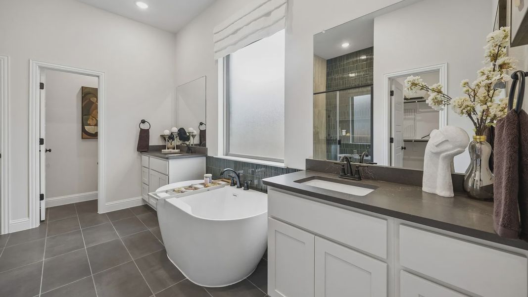 Furnished interior in a model home at Westpoint Park in Fort Worth (Image 31).