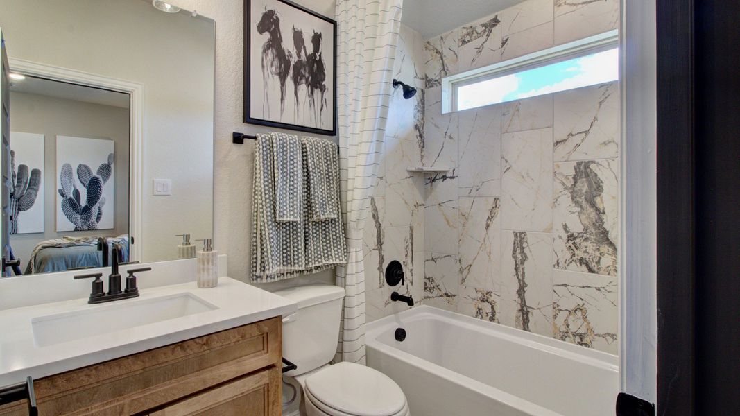 Furnished interior in a model home at Stream Waters in Seguin (Image 35). Furnished interior in a model home at Stream Waters in Seguin (Image 35).