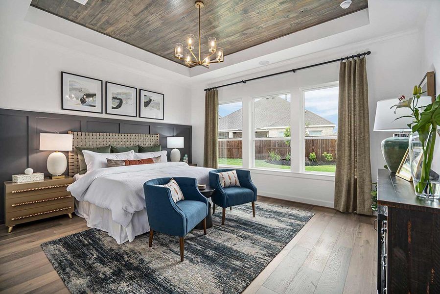 Furnished interior in a model home at Cane Island - 60' Homesites in Katy (Image 21).