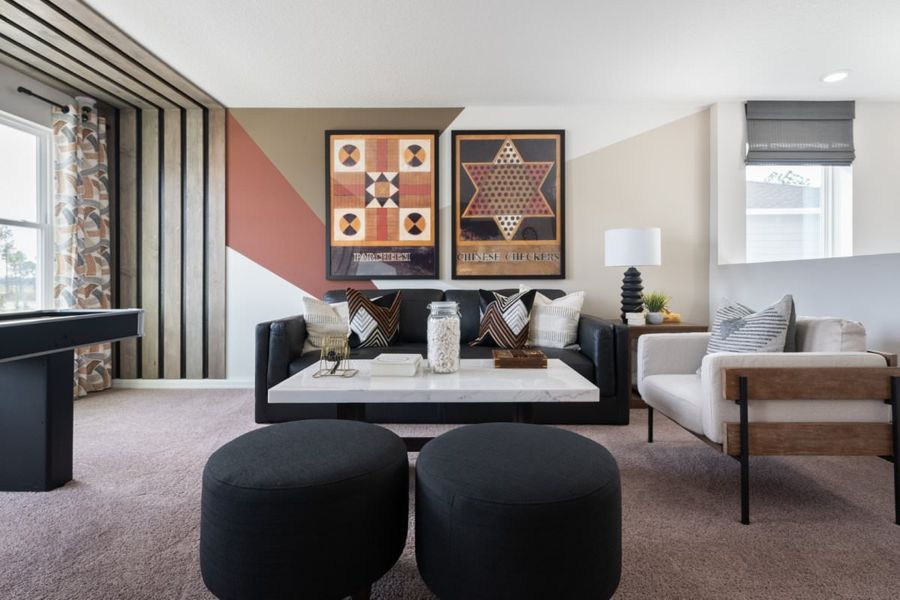 Furnished interior in a model home at Two Rivers in Zephyrhills (Image 20).