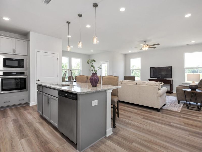 Furnished interior in a model home at Woodland Crossing in Zebulon (Image 21). Furnished interior in a model home at Woodland Crossing in Zebulon (Image 21).