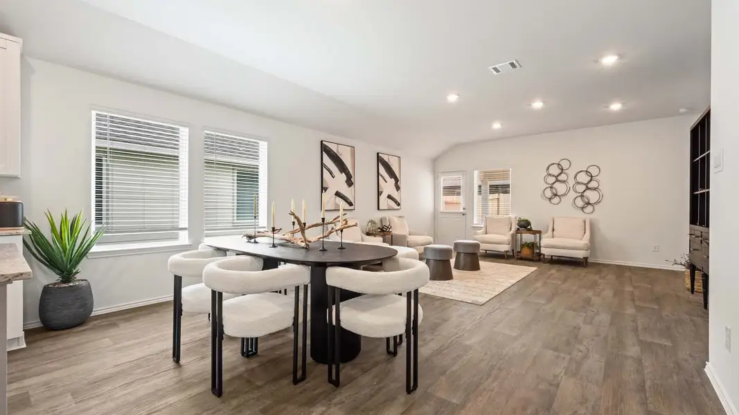 Furnished interior in a model home at Milo Farms in Rosenberg (Image 6).