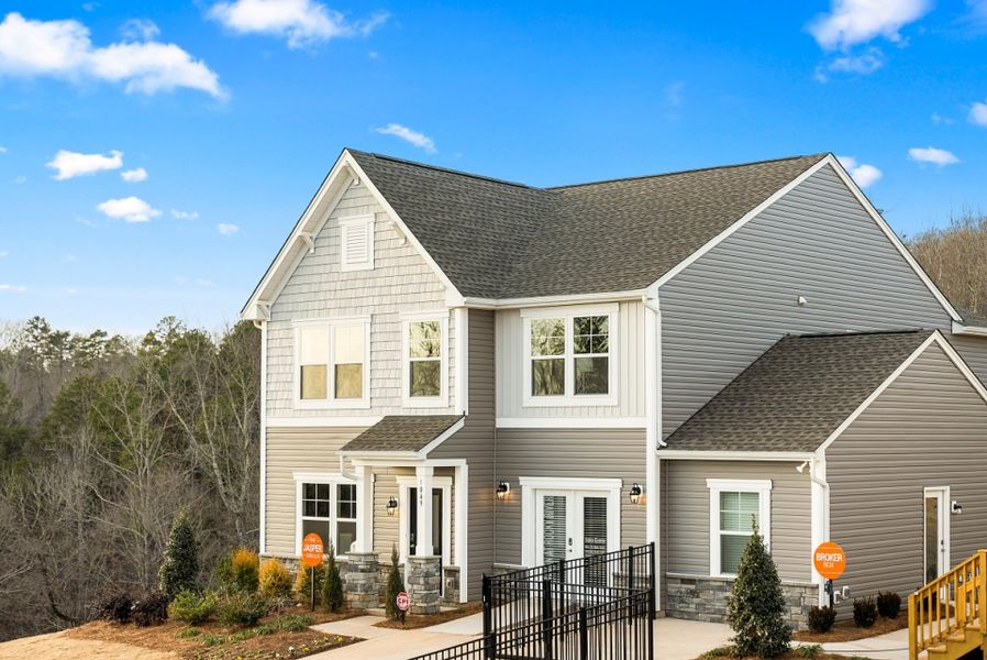 Front exterior of a home in the Haven at Rocky River community, located in Concord, NC (Image 3).