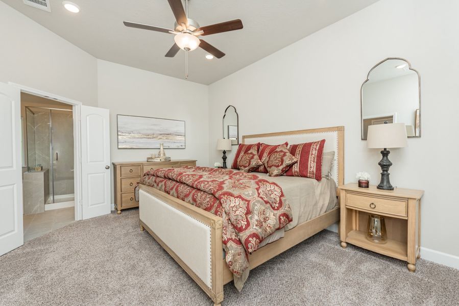 Furnished interior in a model home at Yaupon Trails in Bryan (Image 7). Furnished interior in a model home at Yaupon Trails in Bryan (Image 7).