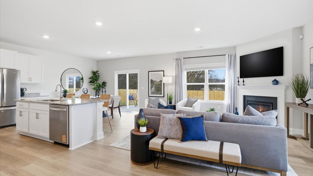 Furnished interior in a model home at Price's Point in Knoxville (Image 4).