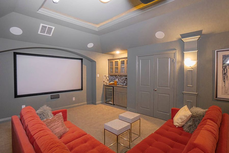 Furnished interior in a model home at Woodcreek in Fate (Image 27).