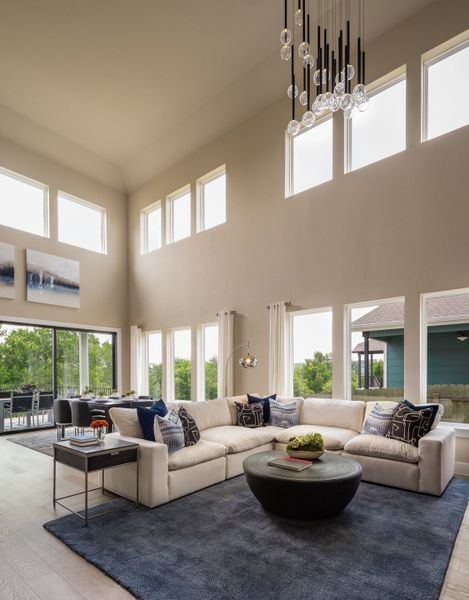 Furnished interior in a model home at Whisper Valley Community in Manor (Image 9).