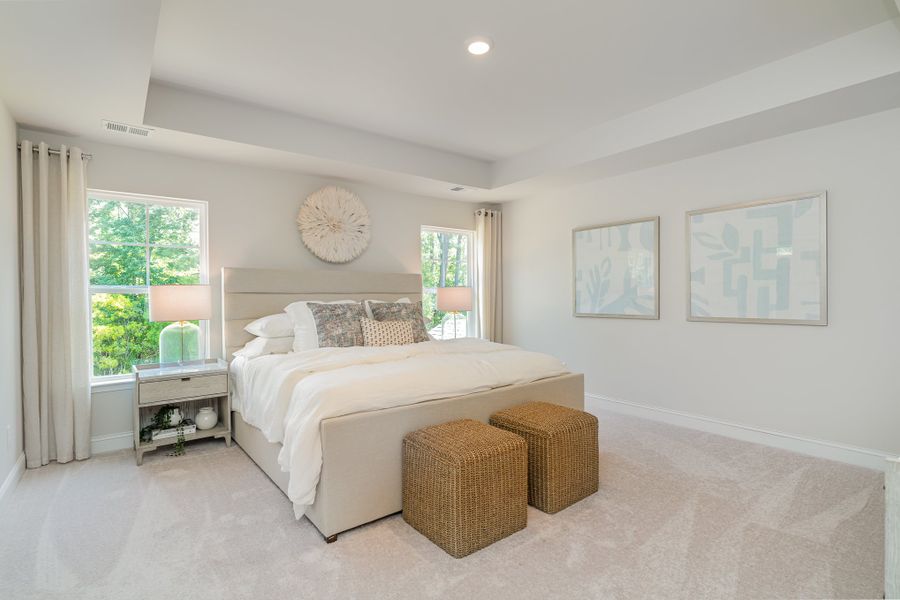 Furnished interior in a model home at Waterbridge in Myrtle Beach (Image 74).