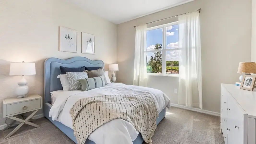 Furnished interior in a model home at Cottages at Avignon in Palmetto (Image 15). Furnished interior in a model home at Cottages at Avignon in Palmetto (Image 15).