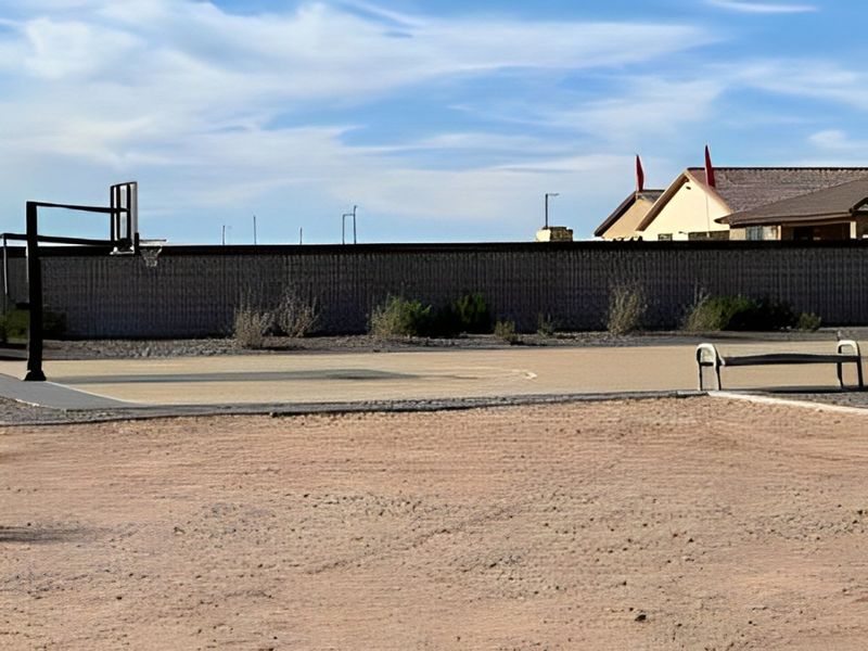 A community basketball court in The Ridge Collection at North Copper Canyon by Century Communities (Surprise, AZ).