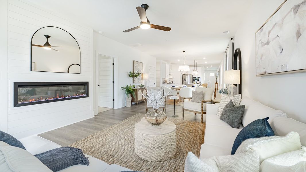 Furnished interior in a model home at The Village at Sandy Plains in Marietta (Image 15).