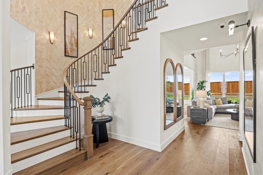 Furnished interior in a model home at Winding Creek in Rockwall (Image 6).