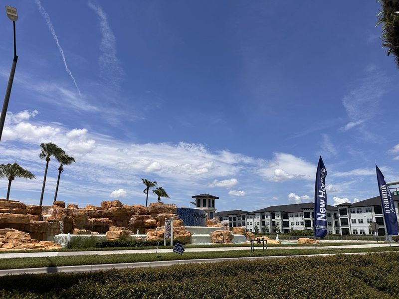 A beautiful modern community with elegant landscaping in Waterleigh by D.R. Horton (Winter Garden, FL).