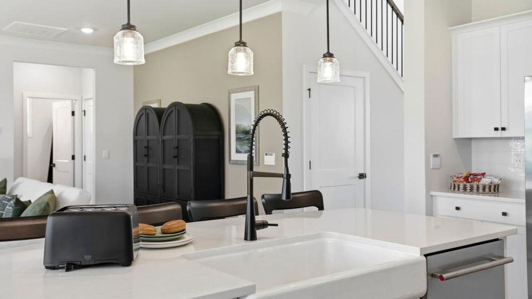 Furnished interior in a model home at Harrison Valley in Simpsonville (Image 11).