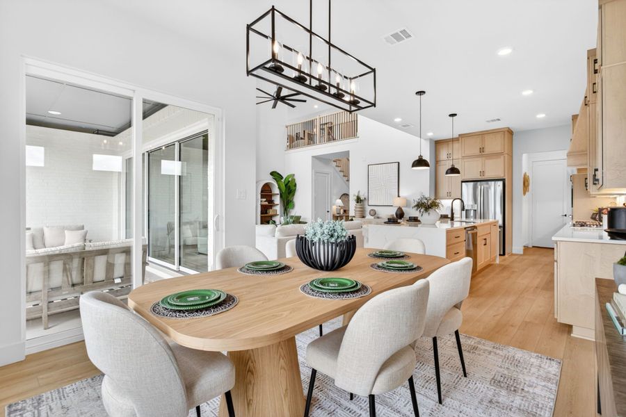 Furnished interior in a model home at Wildflower Ranch in Fort Worth (Image 55).